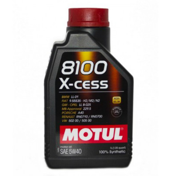 Моторное масло Motul 8100 X-cess 5w40 синтетическое (1л)